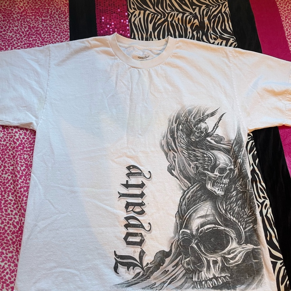 White Graphic Men's Shirt
